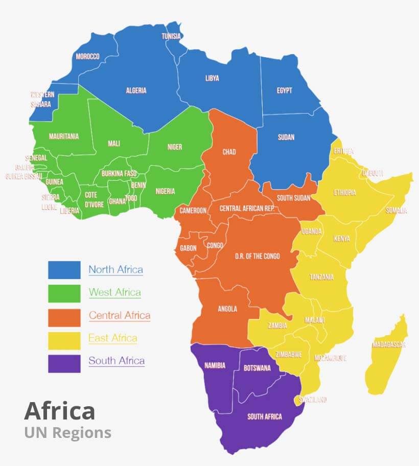 Africa - UN Sub-Regions